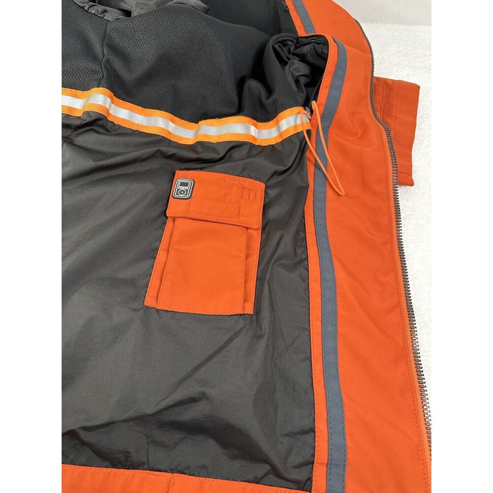 Johnston & Murphy Men's Jacket Size L Rust Orange Soft Shell - Picture 16 of 16